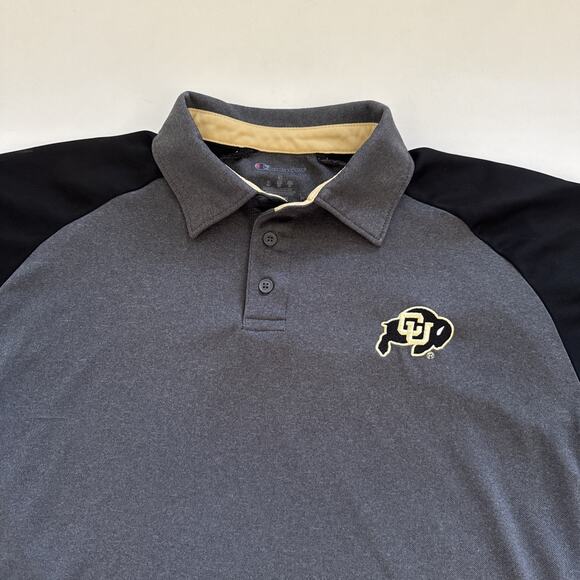 Champion University of Colorado Polo Shirt Mens Small Buffaloes NCAA Golf - Picture 2 of 9